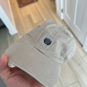 Beige Embroidered Men's Cap